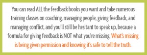 How to give feedback
