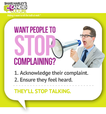 dealing with complainers