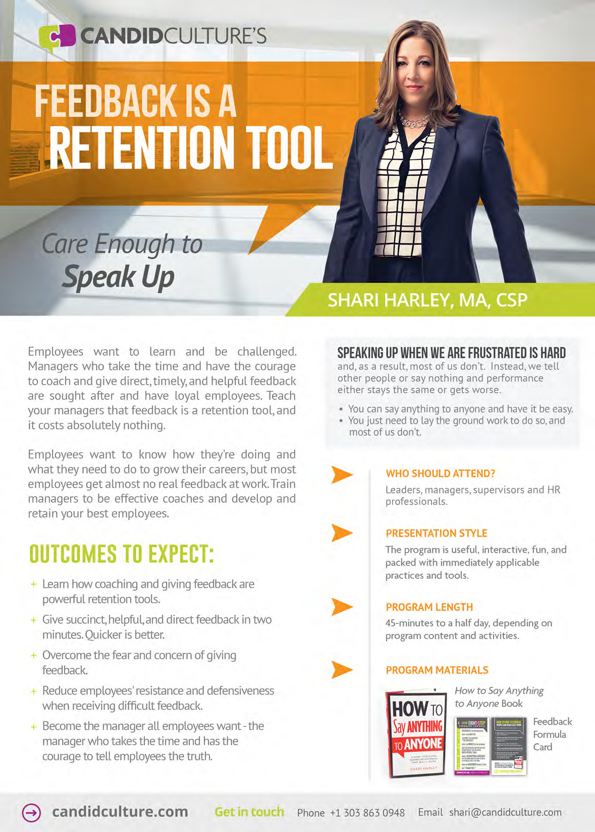 Feedback Is A Retention Tool: Care Enough to Speak Up